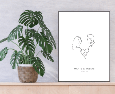 Parplakat (med personlig navn/dato) - Bilde 2