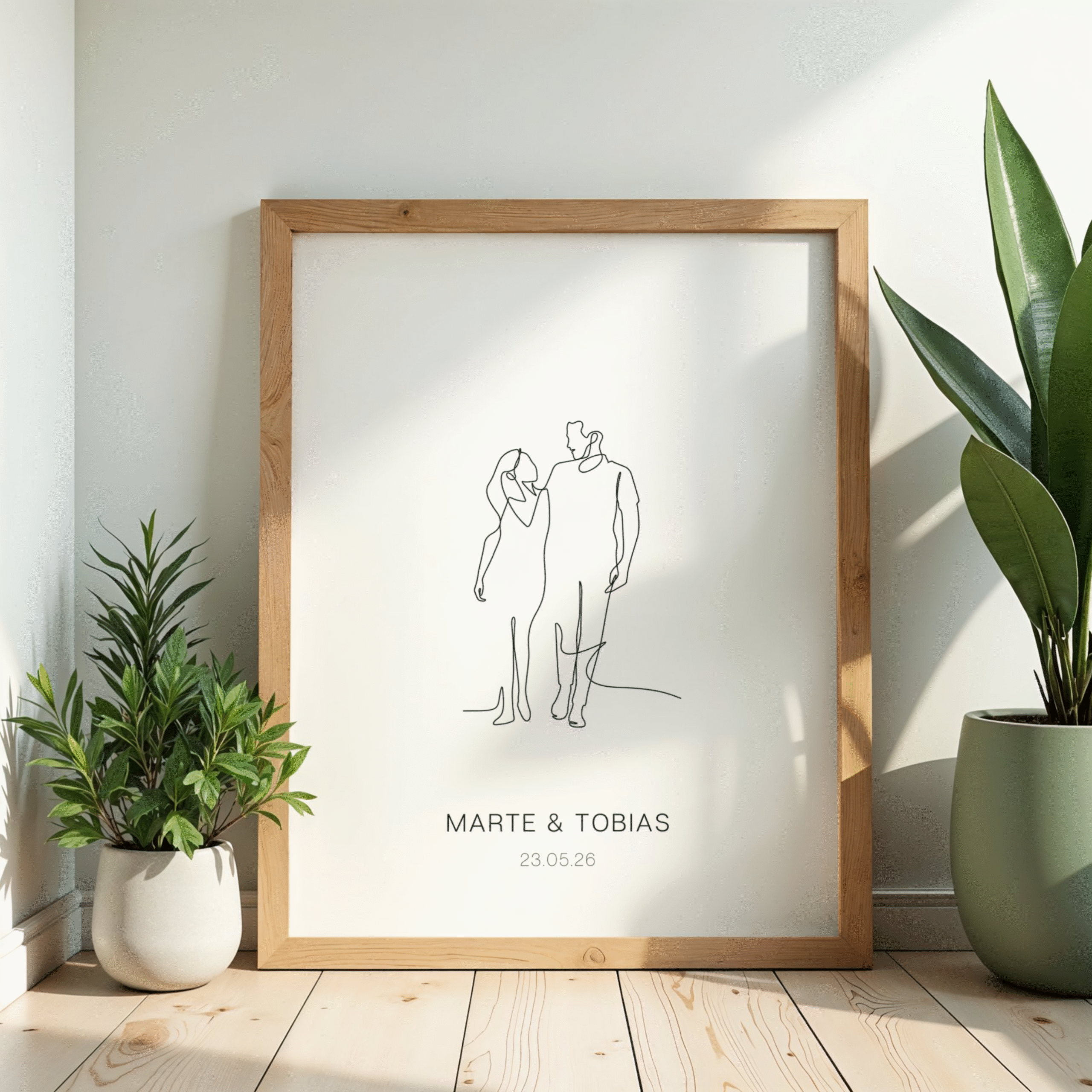 Parplakat (med personlig navn/dato)